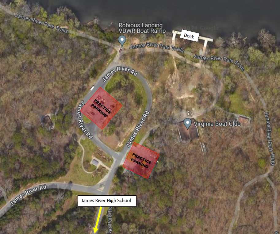 2024 RIDBF Practice Parking Map Robious