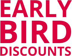 EARLY BIRD DISCOUNTS